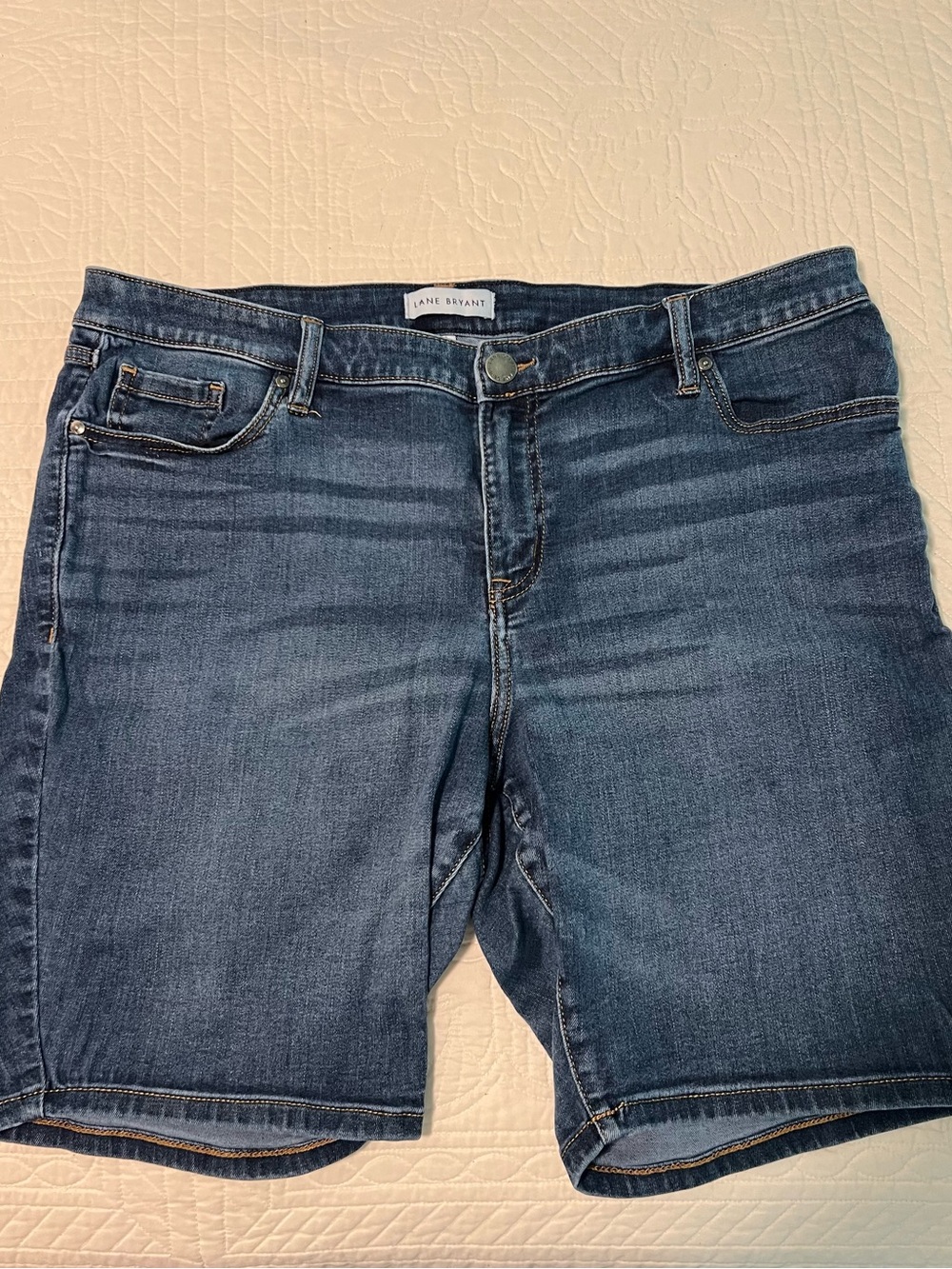 Lane Bryant Light Wash Denim Shorts - Light Blue